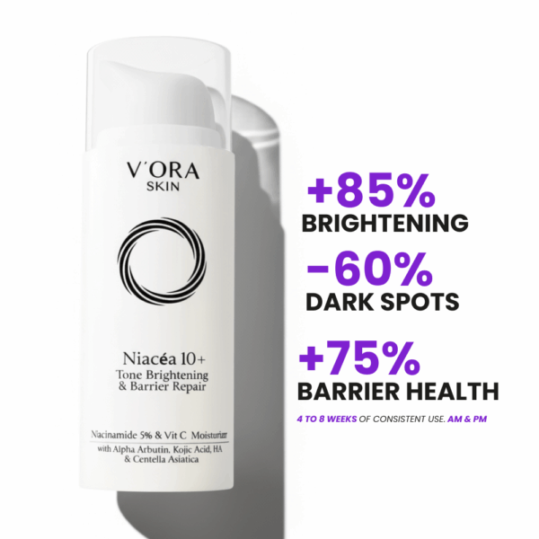 Vora Skin Niacéa 10+ Brightening Moisturizer 4 to 8 weeks consistent use